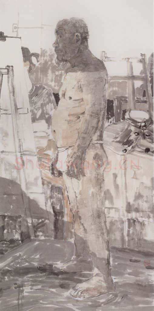 1999年 田黎明 课堂写生 书画作品
