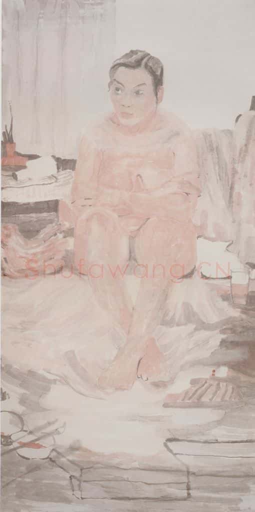2001年 田黎明 课堂写生 书画作品