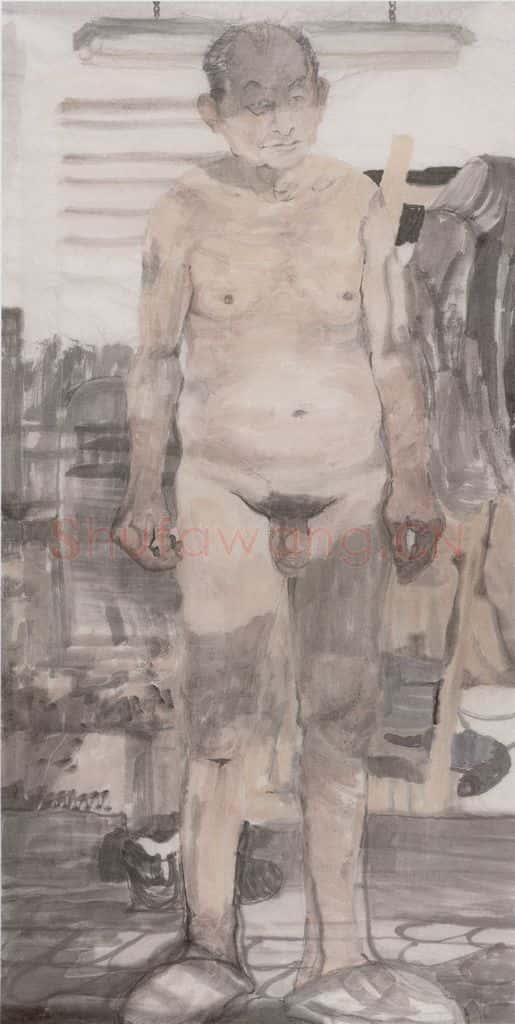 2001年 田黎明 课堂写生 书画作品