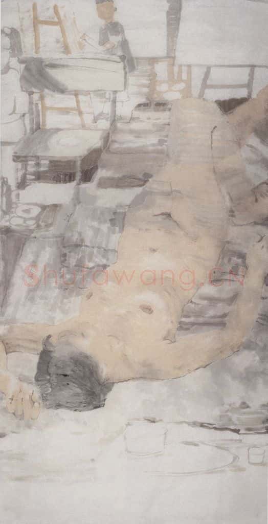 1999年 田黎明 课堂写生 书画作品