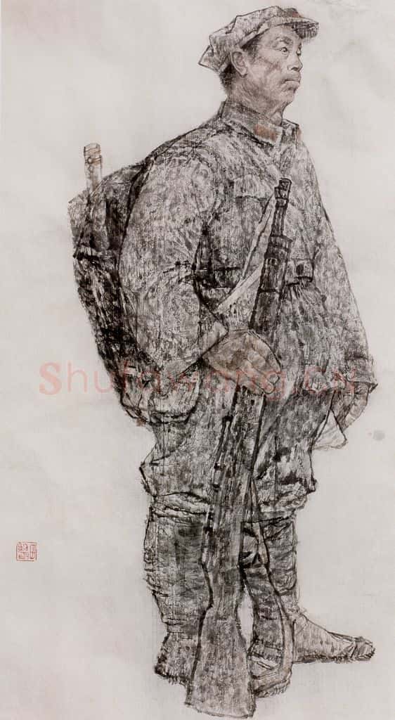 1984年 田黎明 课堂写生 书画作品