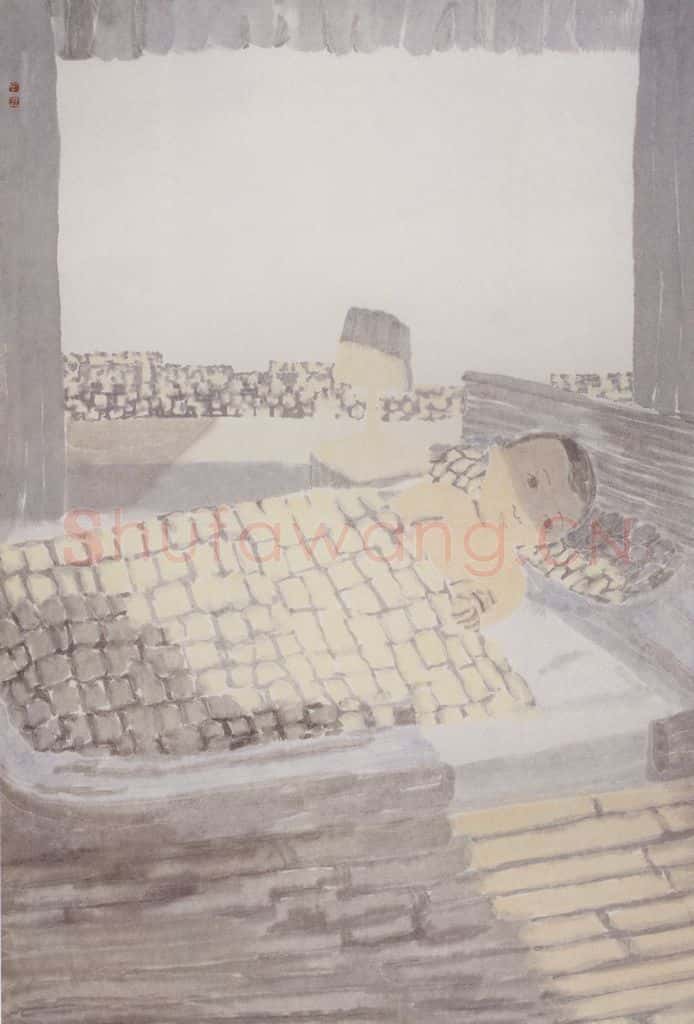 2001年 田黎明 都市之夜 书画作品