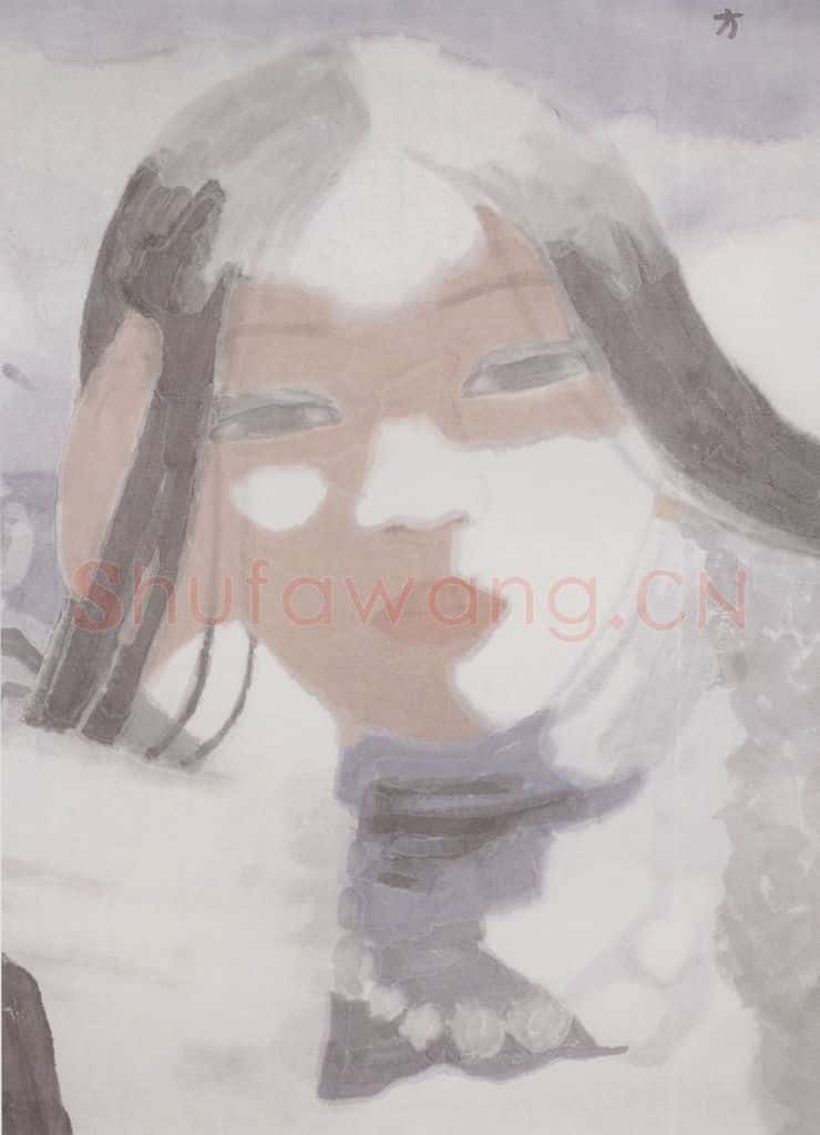 2001年 田黎明 在那遥远的地方 书画作品