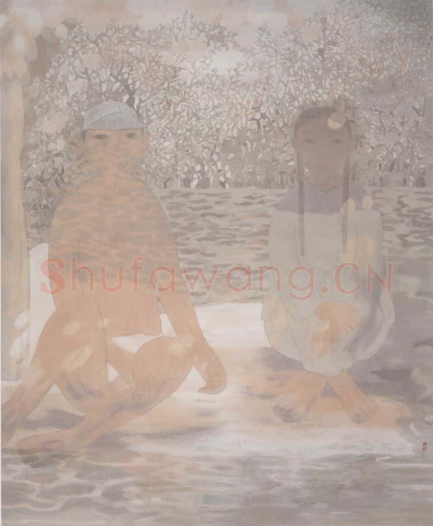 1996年 田黎明 夏日 书画作品