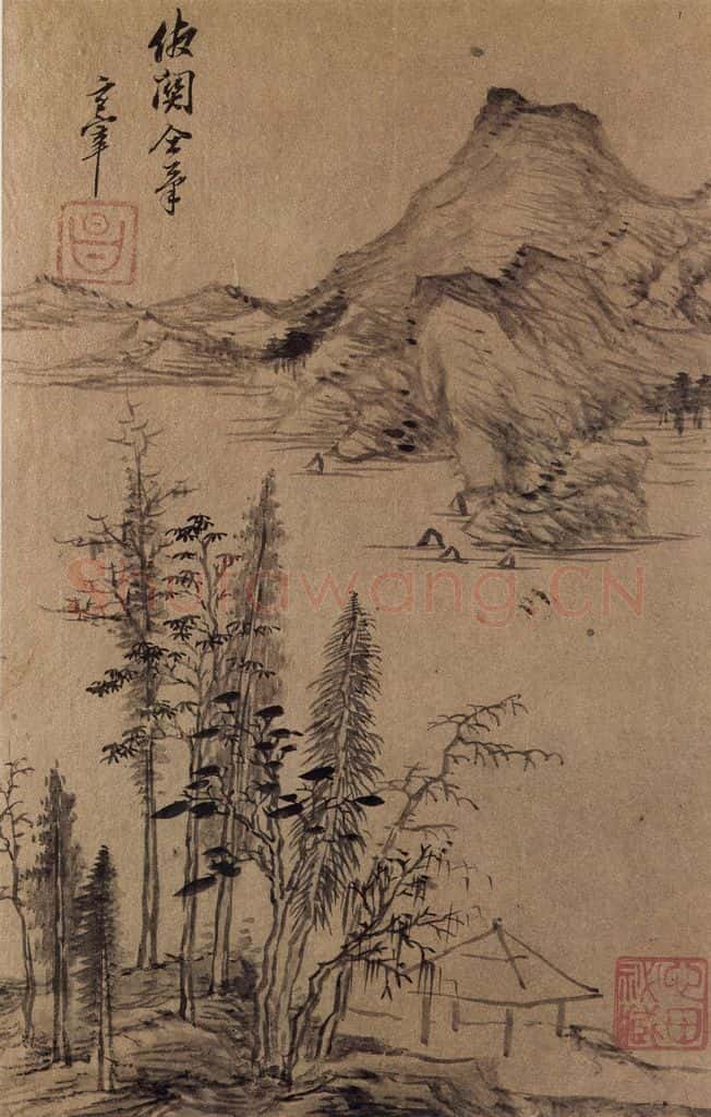 董其昌《山水册》书画作品