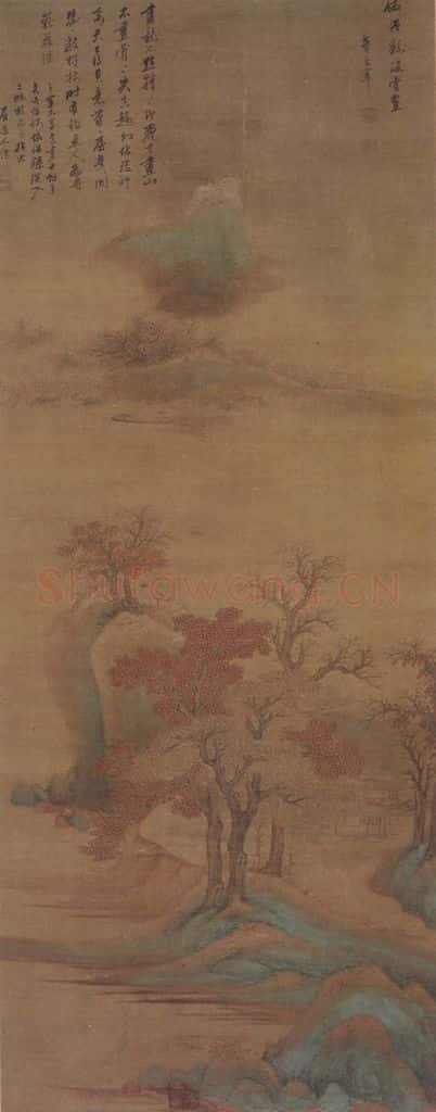  董其昌《仿僧繇山水》书画作品