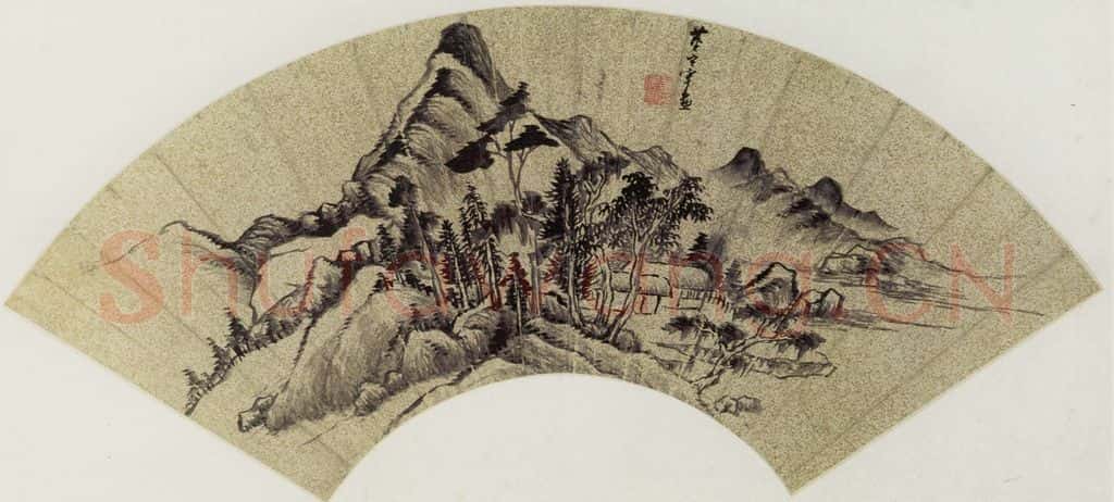 董其昌《山水》书画作品