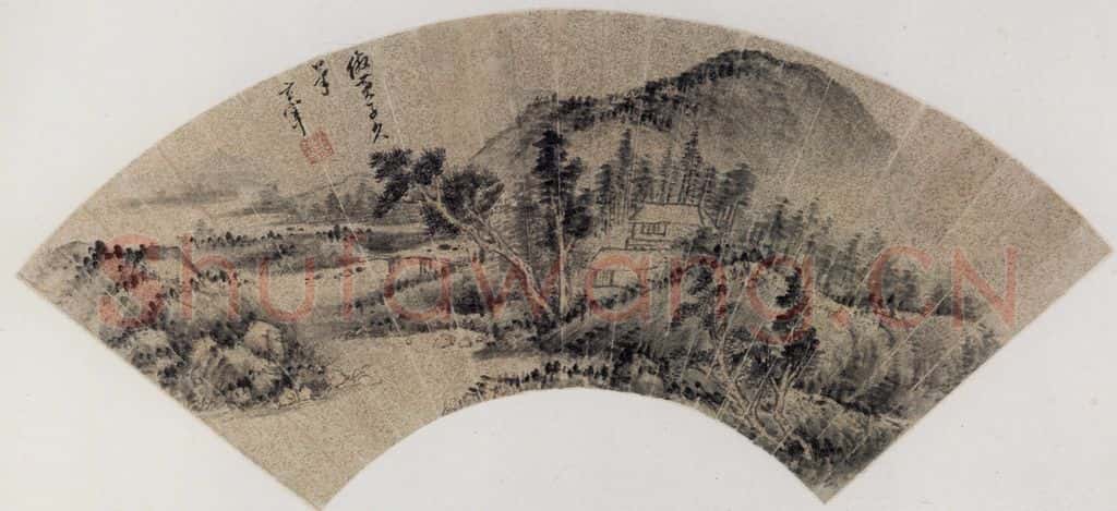 董其昌《山水》书画作品