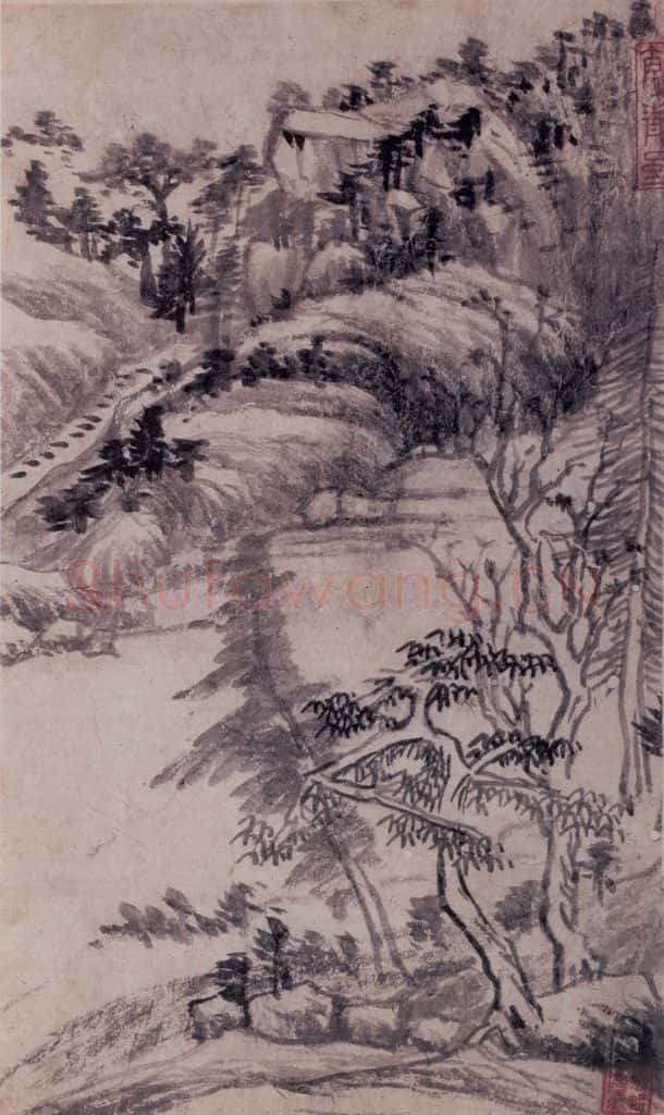  董其昌《山水册》书画作品