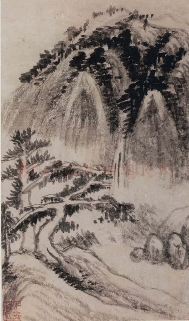 董其昌《山水册》书画作品