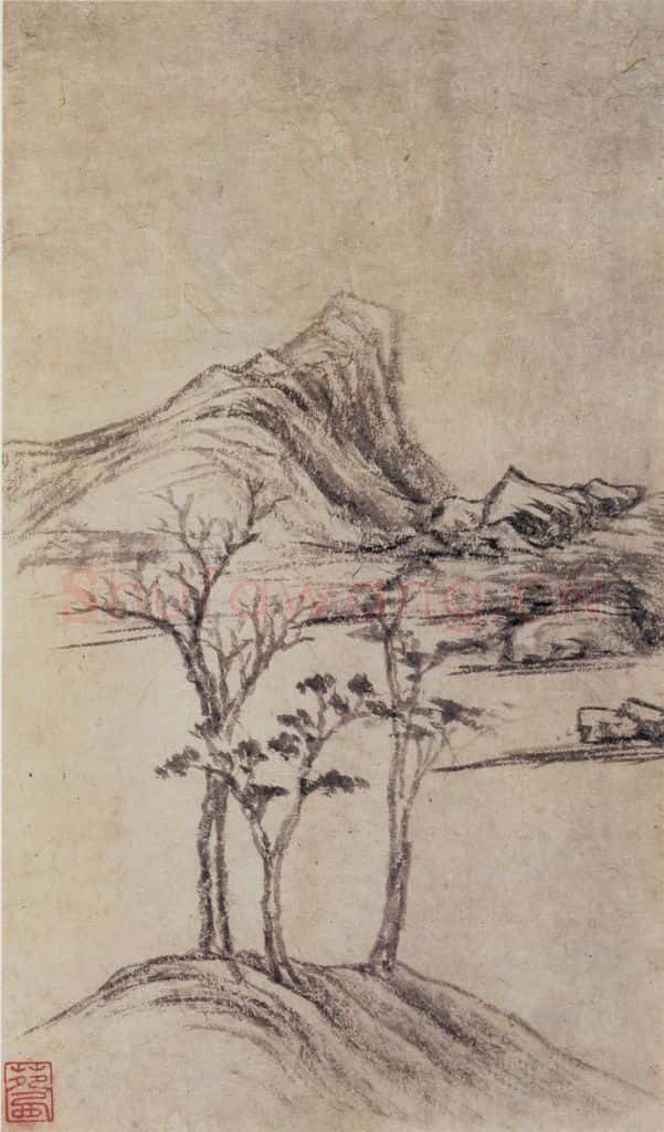 董其昌《山水册》书画作品