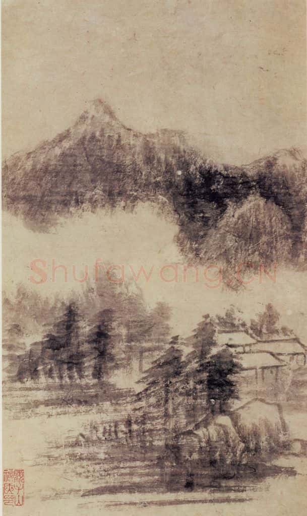 董其昌《山水册》书画作品