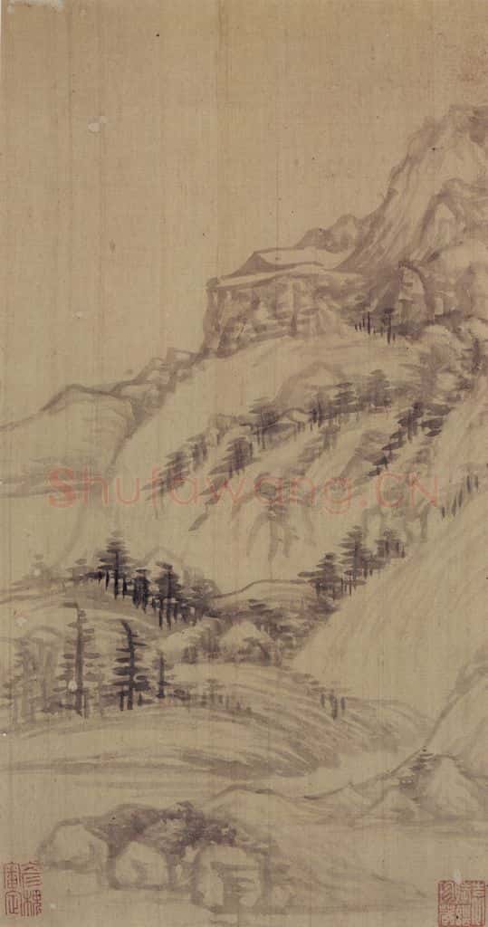 董其昌《山水册》书画作品