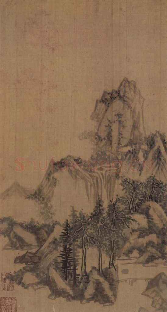 董其昌《山水册》书画作品