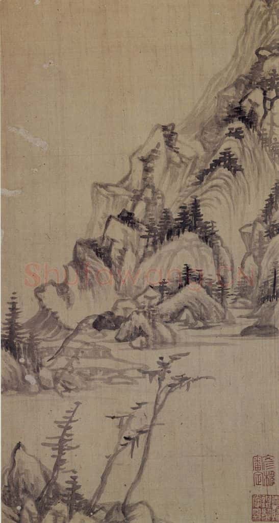 董其昌《山水册》书画作品