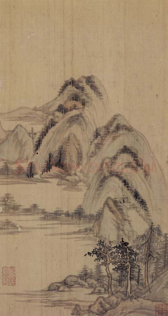 董其昌《山水册》书画作品