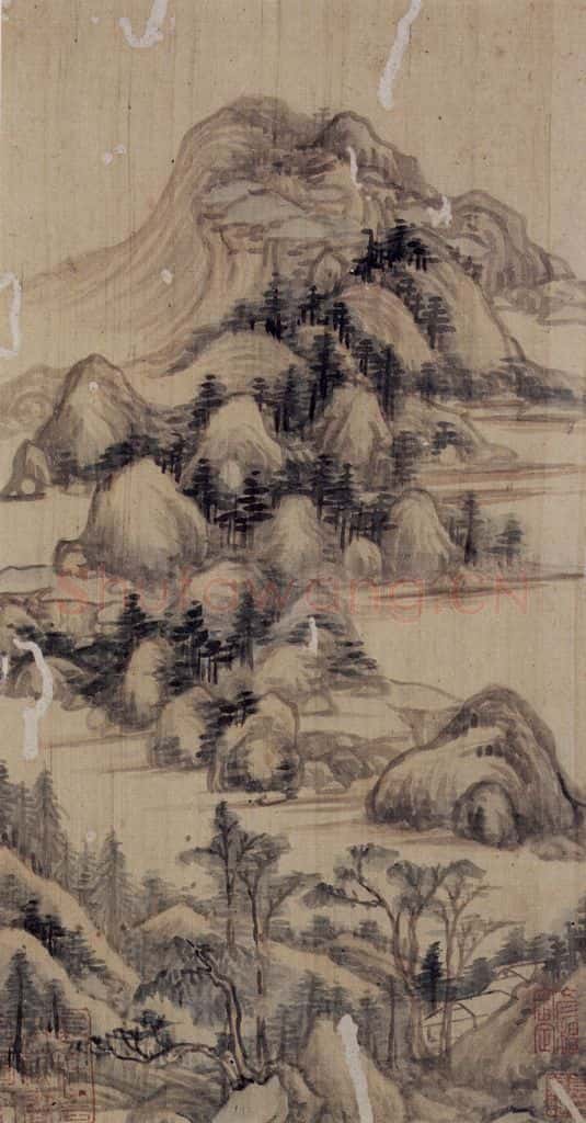 董其昌《山水册》书画作品