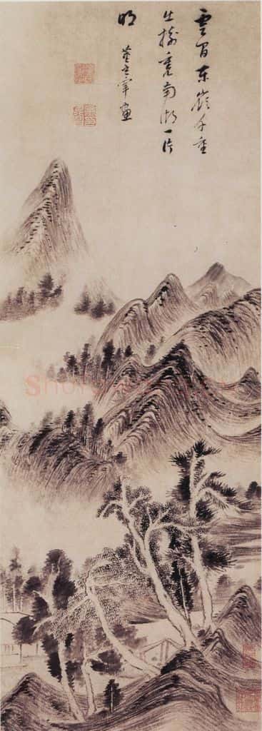 董其昌《南湖书屋图》书画作品