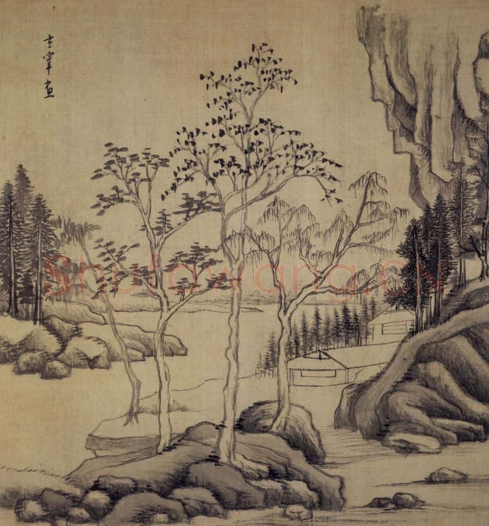 1611年 董其昌《山水册》书画作品