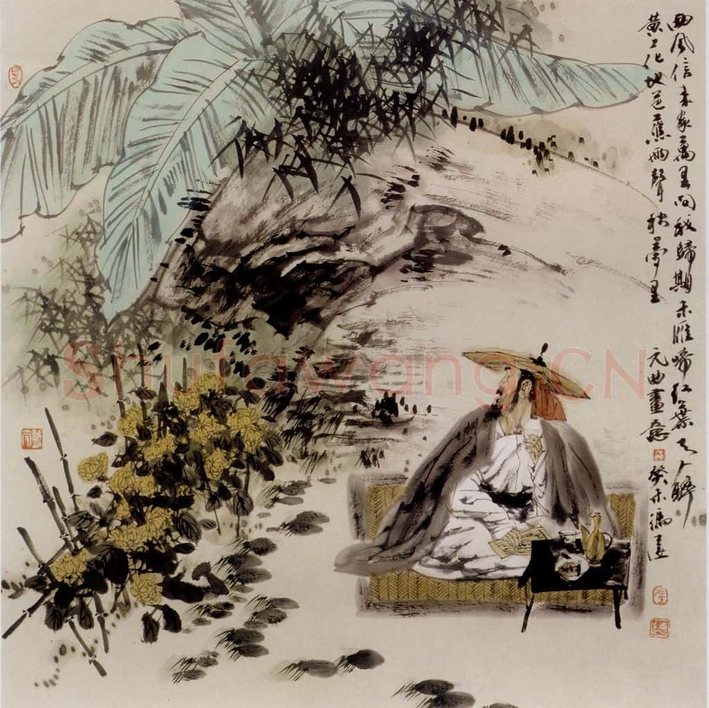 2003年 冯远《元曲画意》书画作品