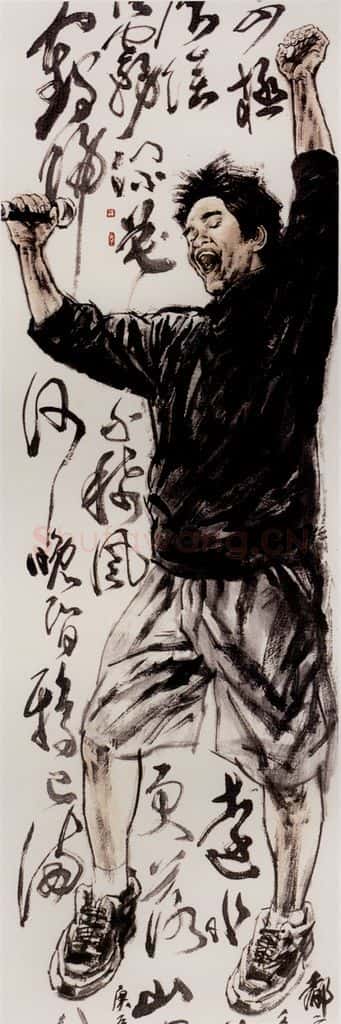 2000年 冯远《都市系列》书画作品