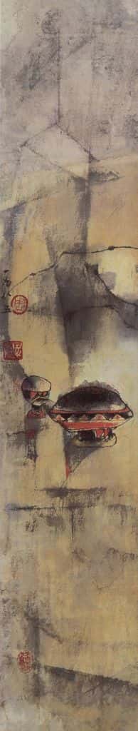 1985年 周思聪《卖酒器的女人》书画作品