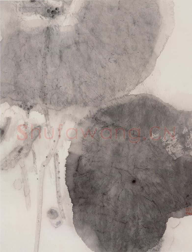1992年 周思聪《往事如烟》书画作品