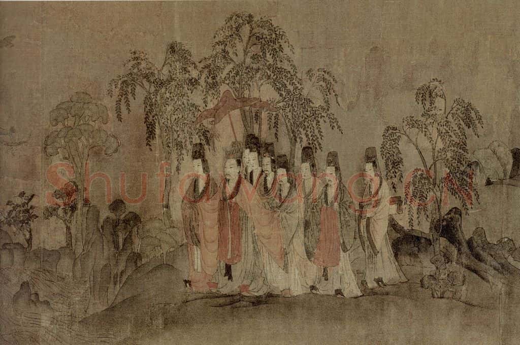 东晋 顾恺之《洛神赋图卷》书画作品