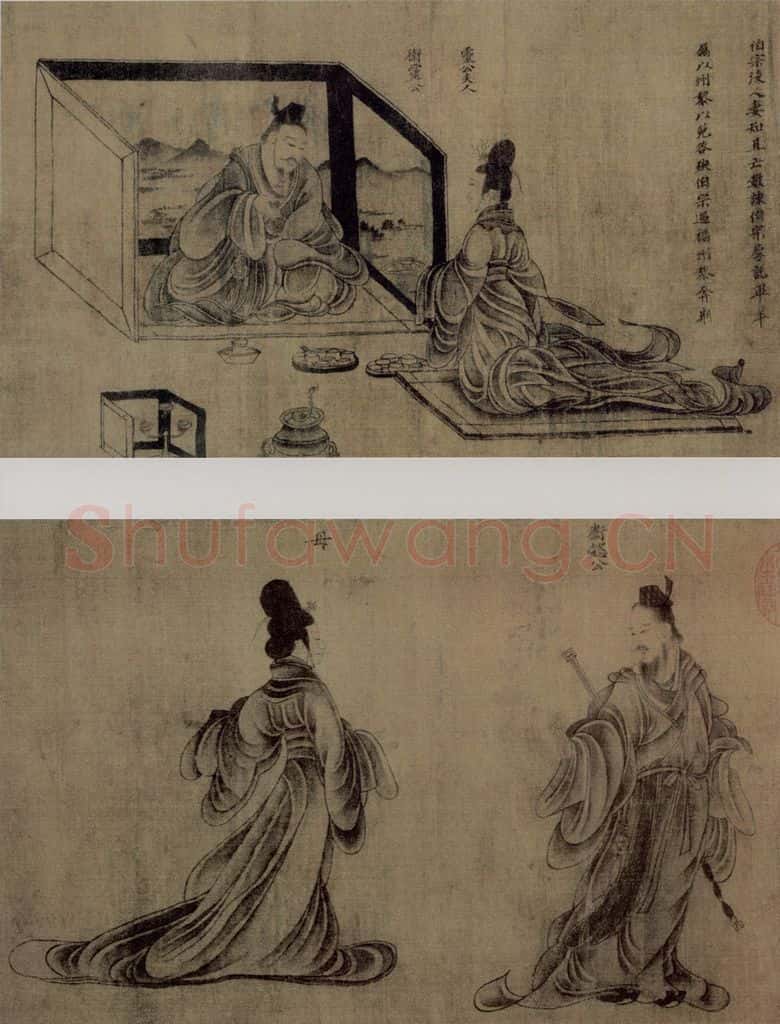 东晋 顾恺之《列女图卷》书画作品