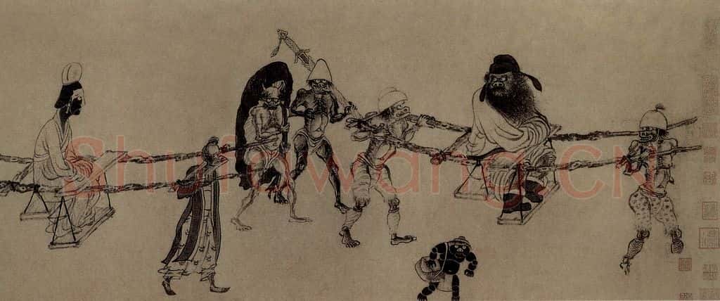 元 龚开《中山出游图卷》书画作品