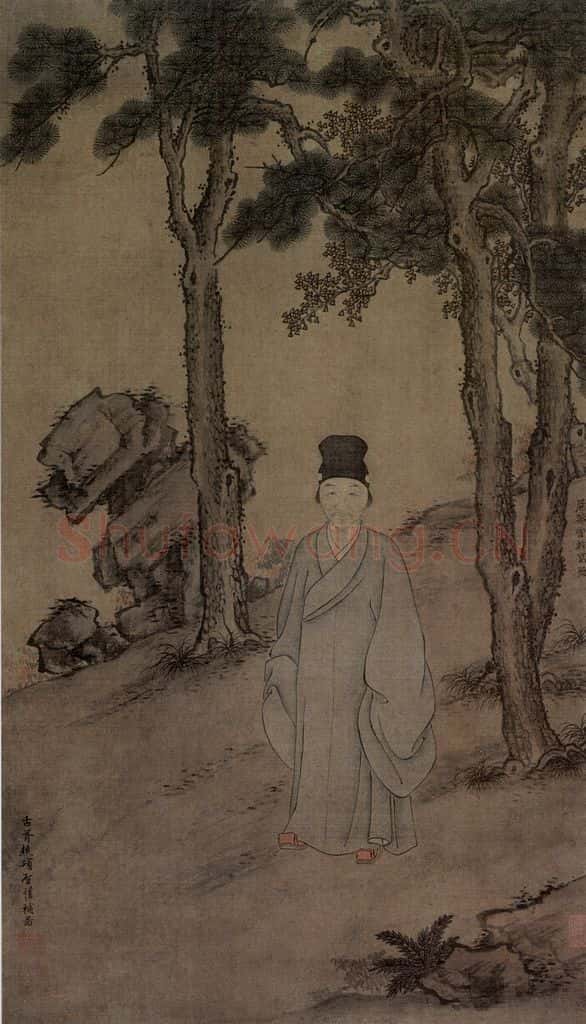 明 曾鯨《王時敏像軸》书画作品