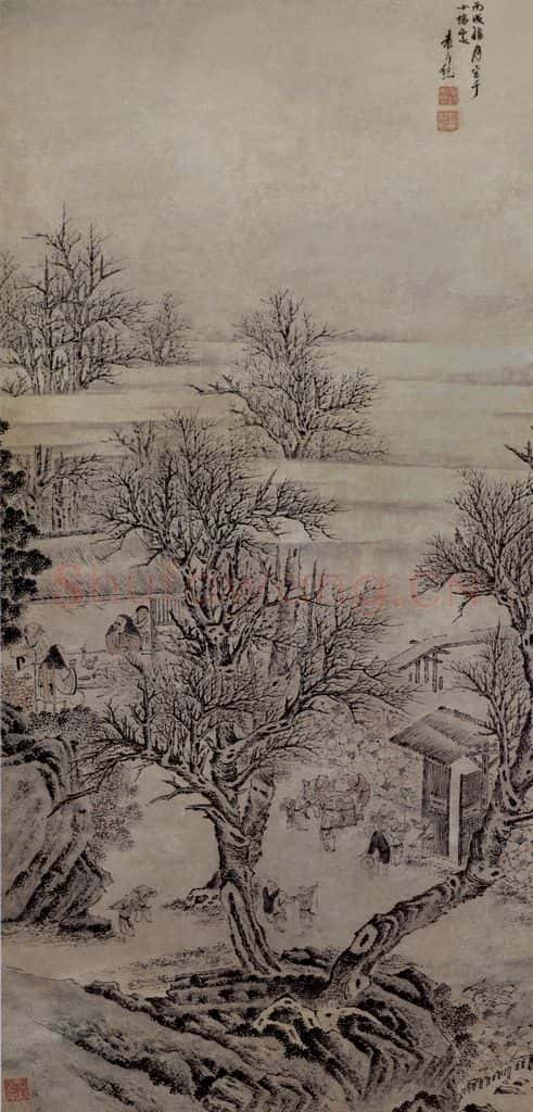 明 曾鯨《董其昌像軸》书画作品