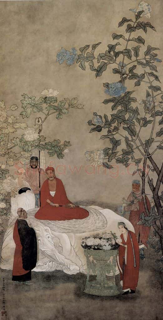 明 吴彬《普賢像軸》书画作品