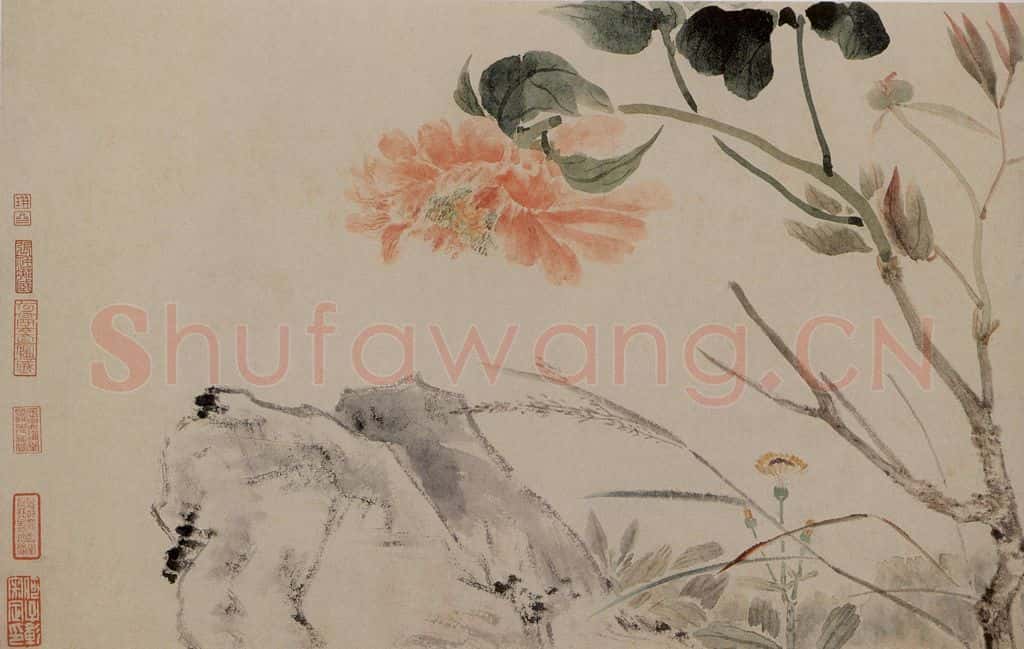 清 宋光宝《花鸟图页》书画作品