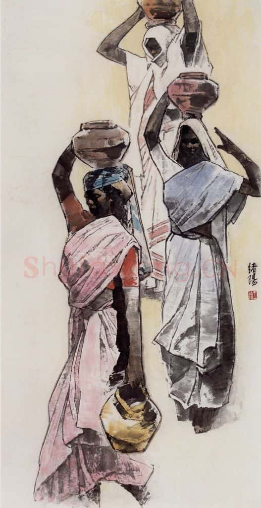 2006年 王绪阳《珍贵的水》书画作品