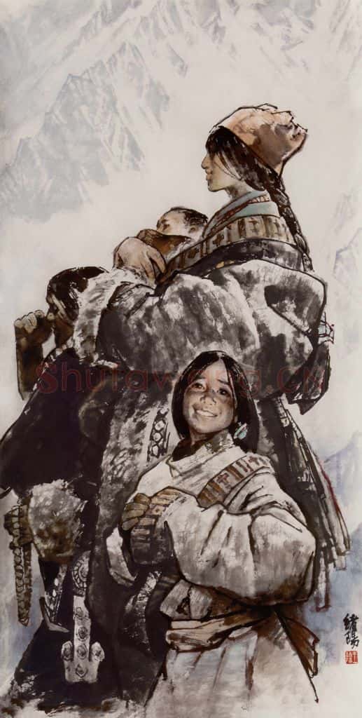 2005年 王绪阳《圣洁家园》书画作品