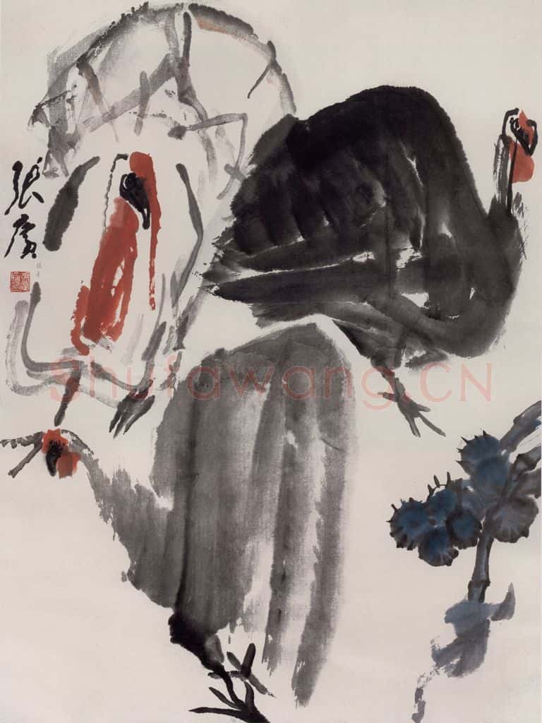 现代 张广《黑白灰》书画作品