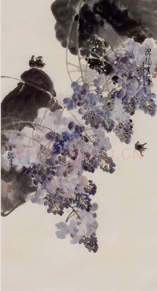 2003年 赵梅生《锦绣春风》书画作品