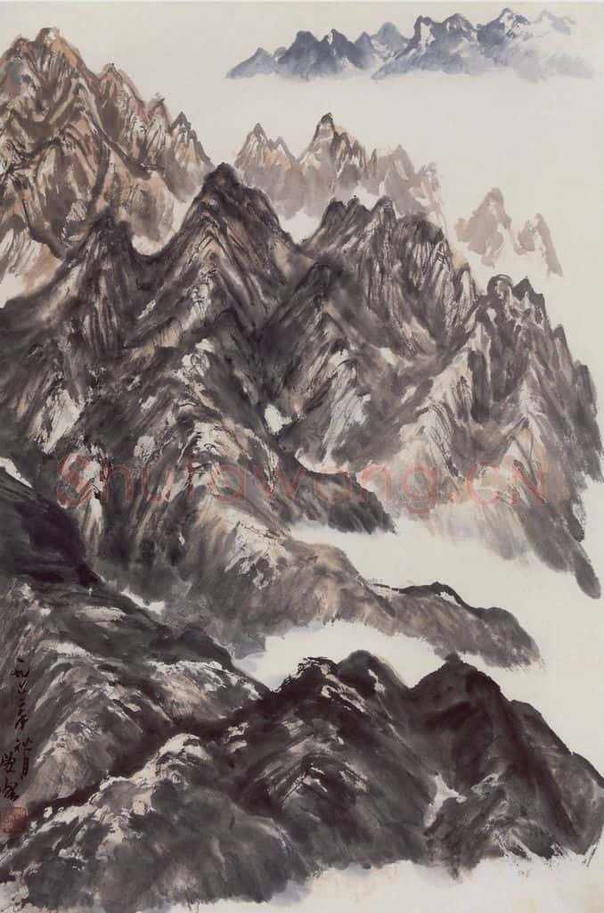 1962年 赵望云《夕照》书画作品