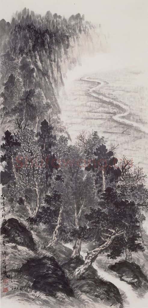 1959年 赵望云《山水》书画作品