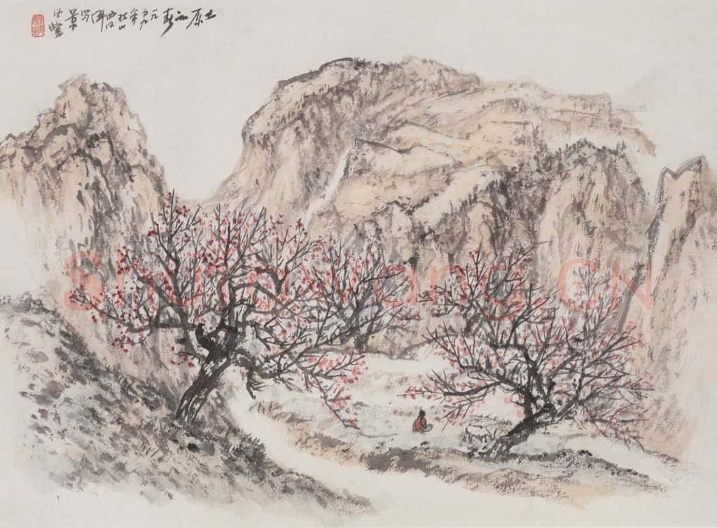 1959年 赵望云《土元之春》书画作品