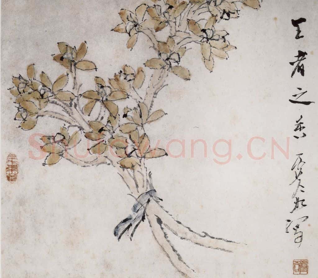 清 虚谷《王者之香》书画作品