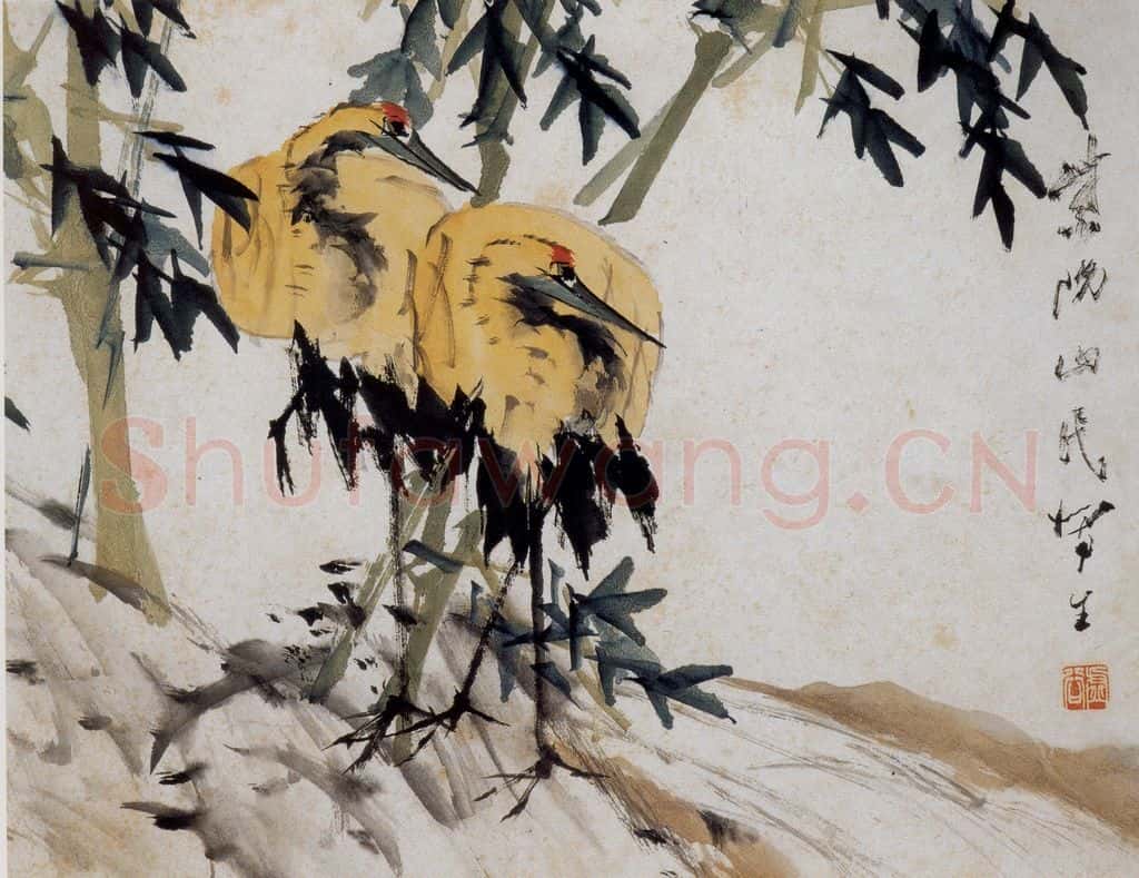 清 虚谷《花鸟水族图册》书画作品