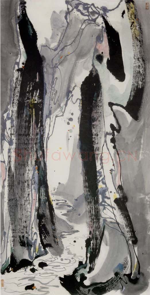 1987年 吴冠中 长江三峡 书画作品