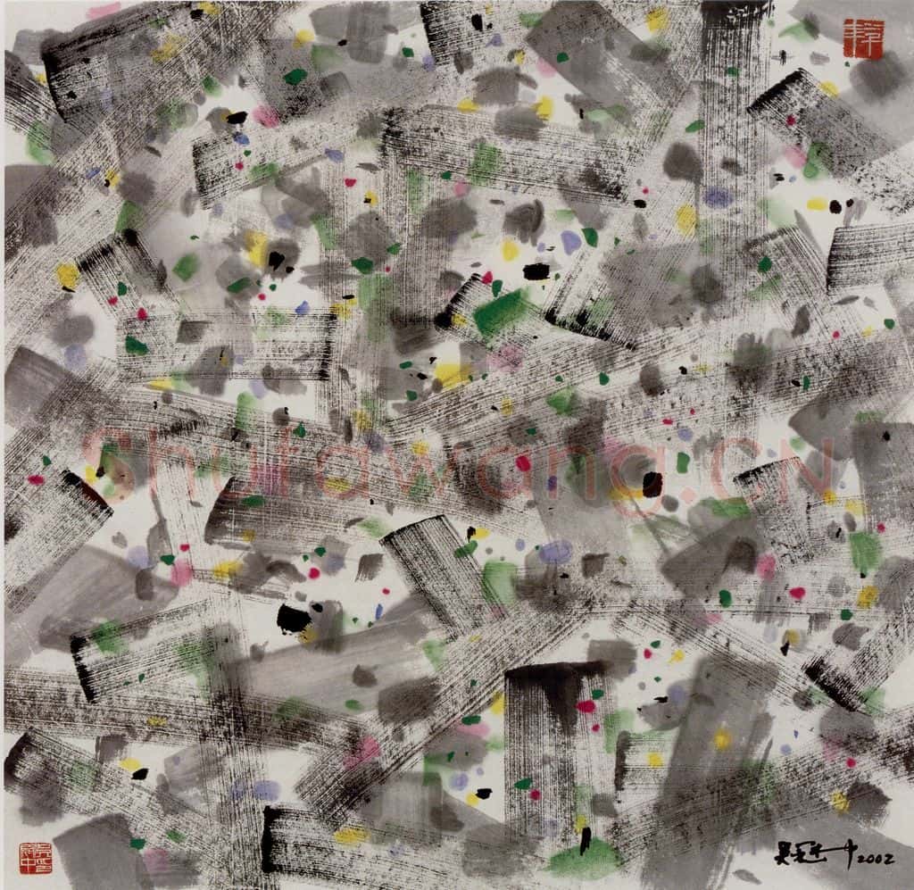 2002年 吴冠中 织 书画作品