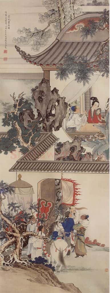1939年 刘凌沧《京兆画眉图》书画作品