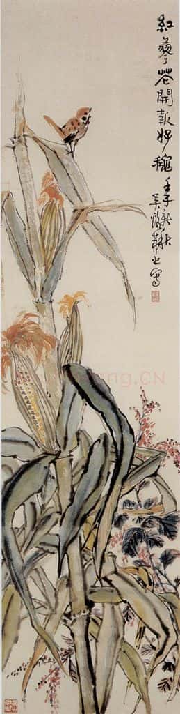 1972年 吴茀之 红蓼花开报好秋 书画作品