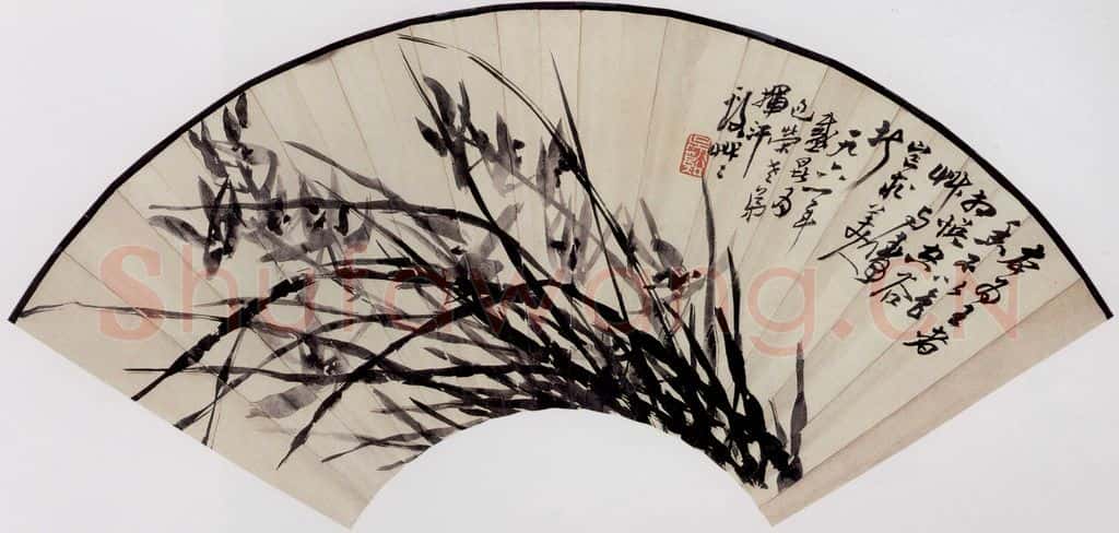 吴茀之 墨兰 书画作品