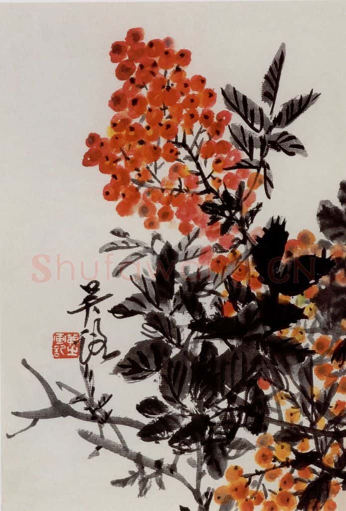  吴茀之 天竺图 书画作品