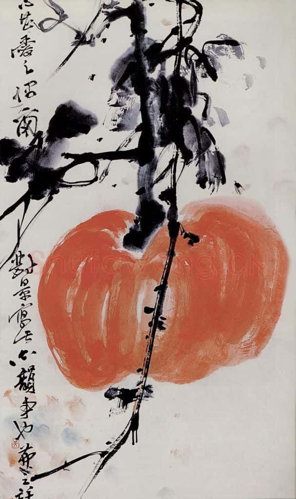 1945年 吴茀之 种瓜得瓜 书画作品